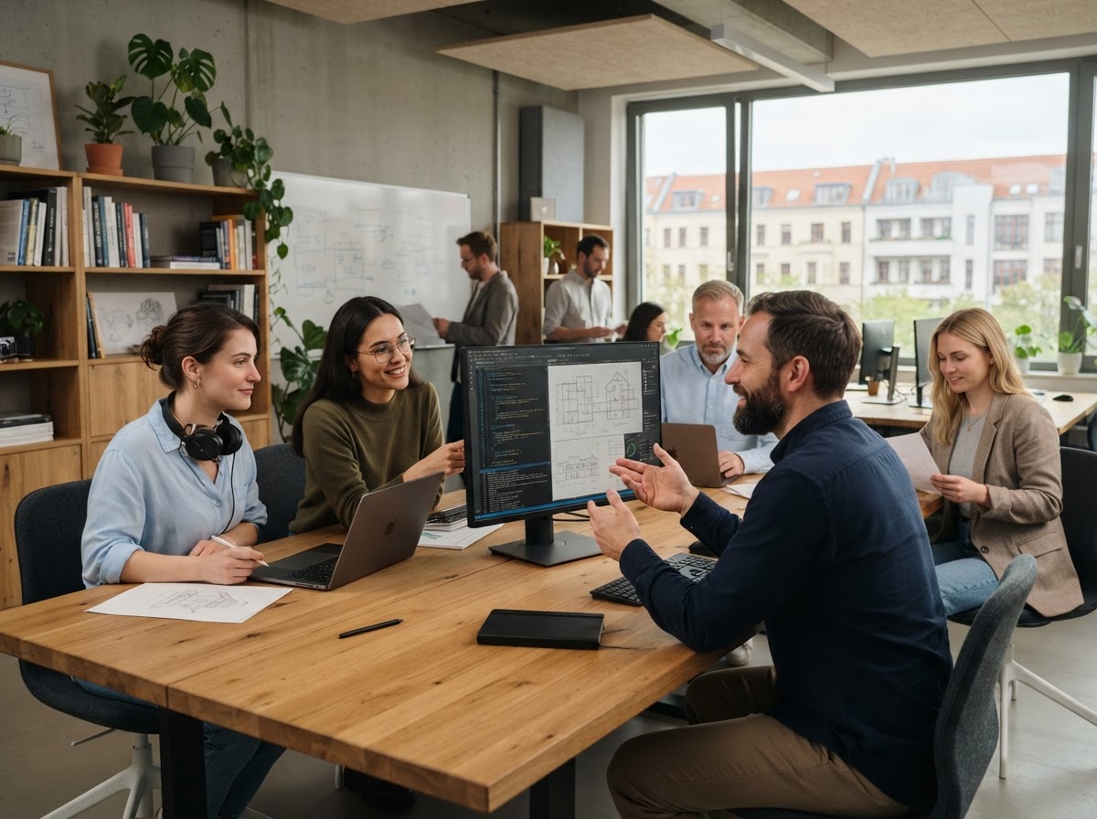 Fokuri Zuziri Team bei der Arbeit an der Analyseplattform
